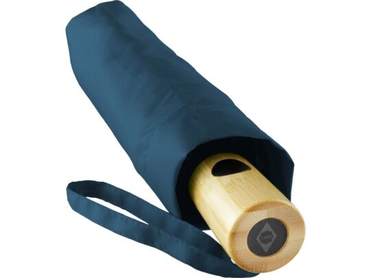 Зонт складной из бамбука ÖkoBrella полуавтомат, черный